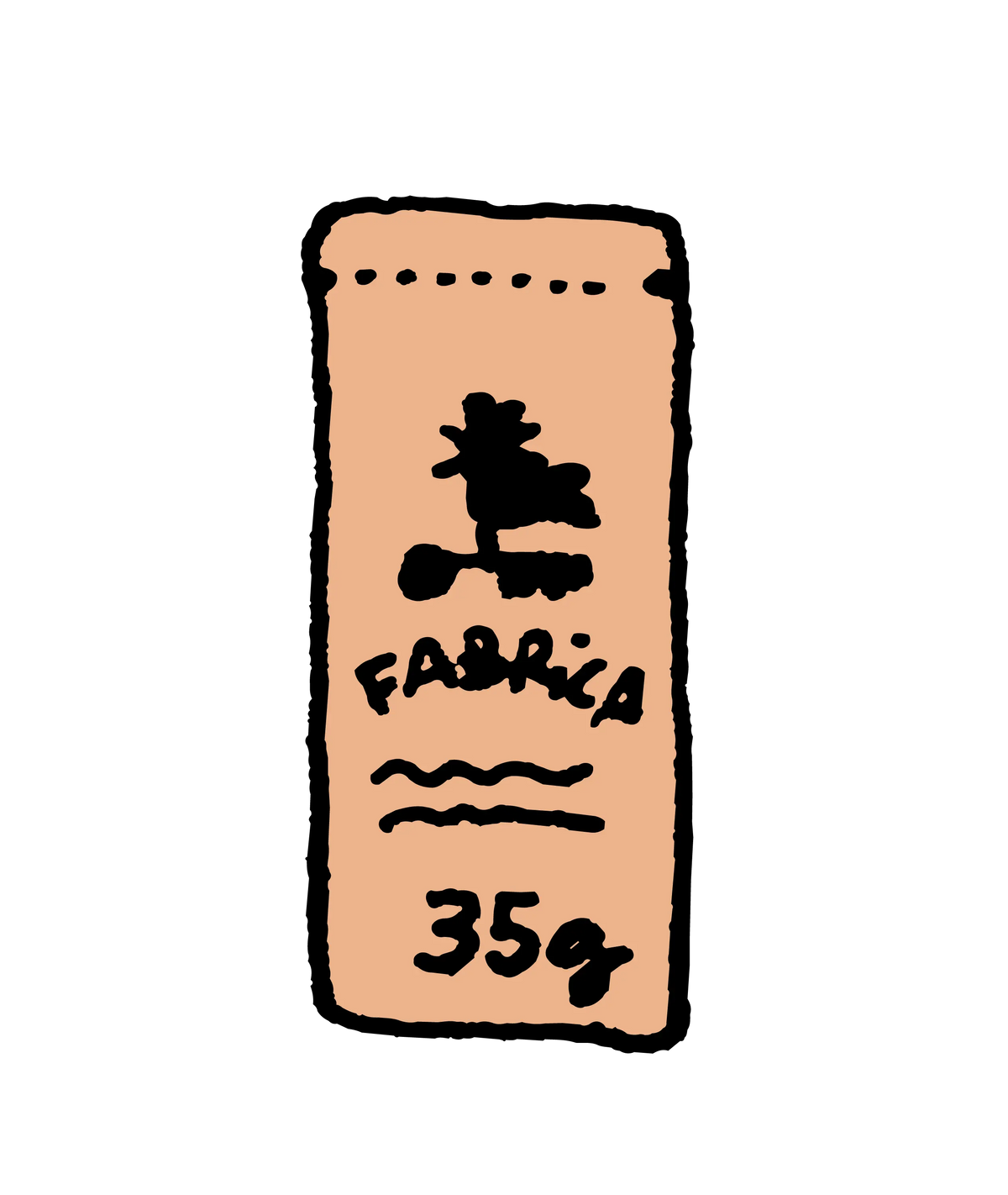 Illustration of a Fábrica Specialty Coffee 35g bag