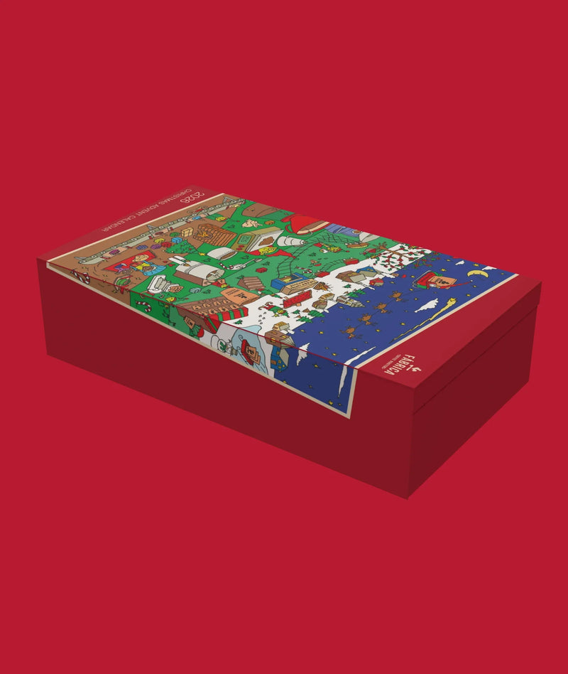 The 2026 Christmas Advent Calendar in its red gift box