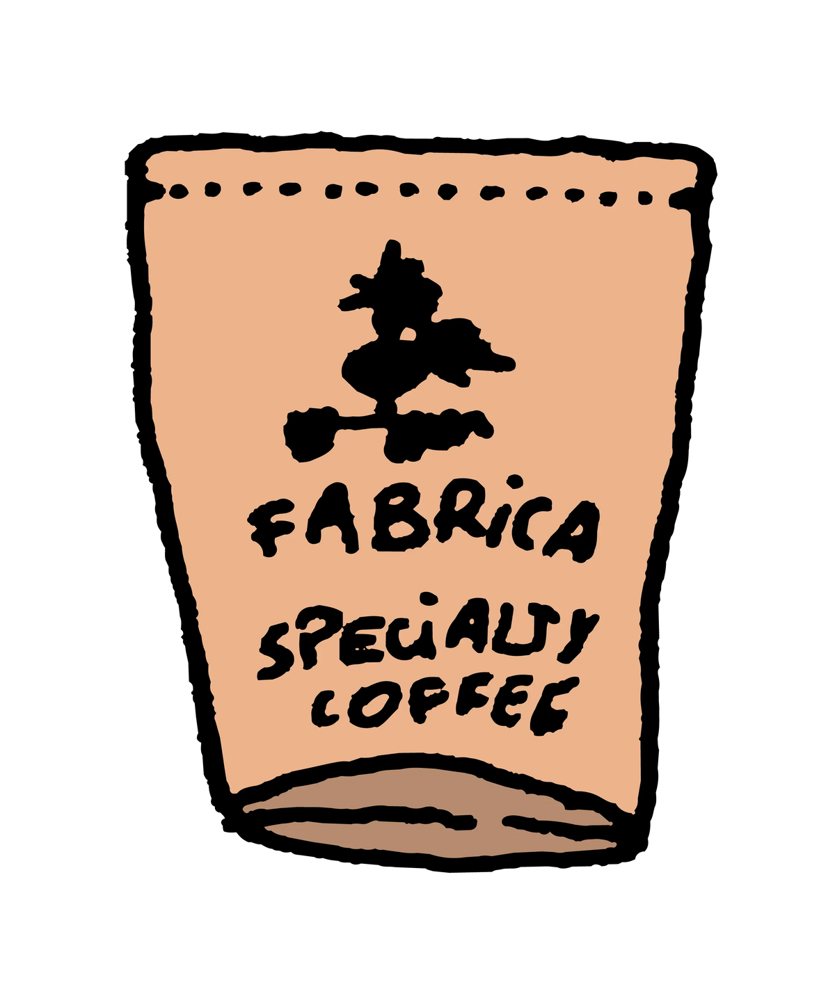 Illustration of a Fábrica Specialty Coffee 250g bag
