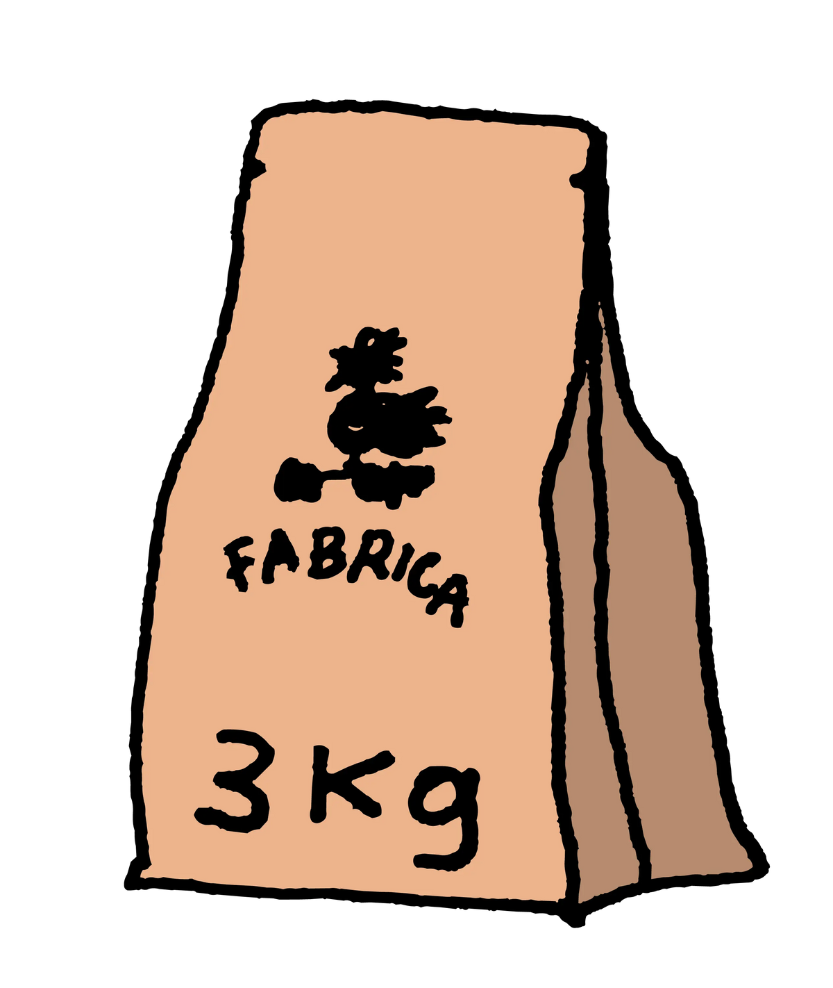 Illustration of a Fábrica Specialty Coffee 3kg bag