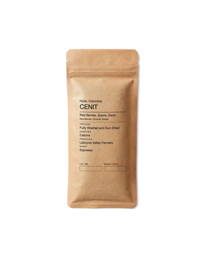 Cenit, espresso roast, specialty coffee from Huila, Colombia — 35g bag by Fábrica Coffee Roasters
