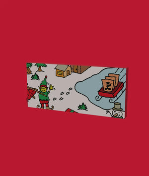 Day 9 of the 2026 Christmas Advent Calendar: the box, its front one piece of the picture