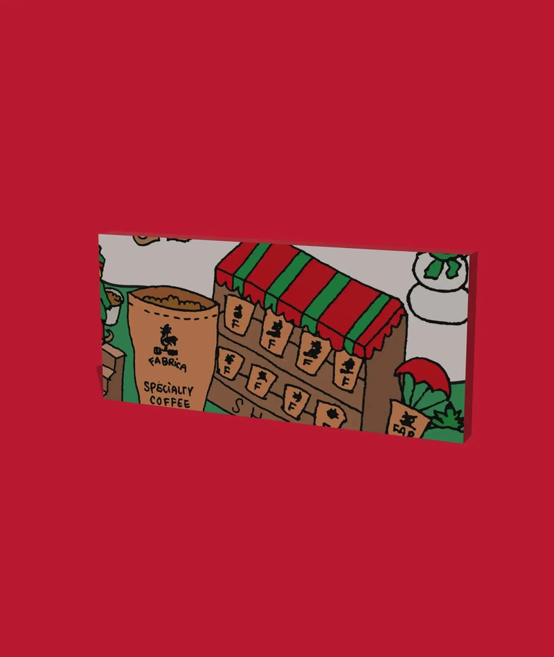 Day 12 of the 2026 Christmas Advent Calendar: the box, its front one piece of the picture