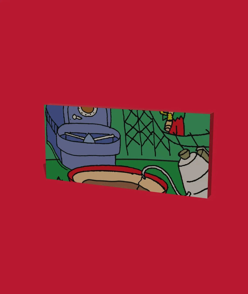 Day 13 of the 2026 Christmas Advent Calendar: the box, its front one piece of the picture