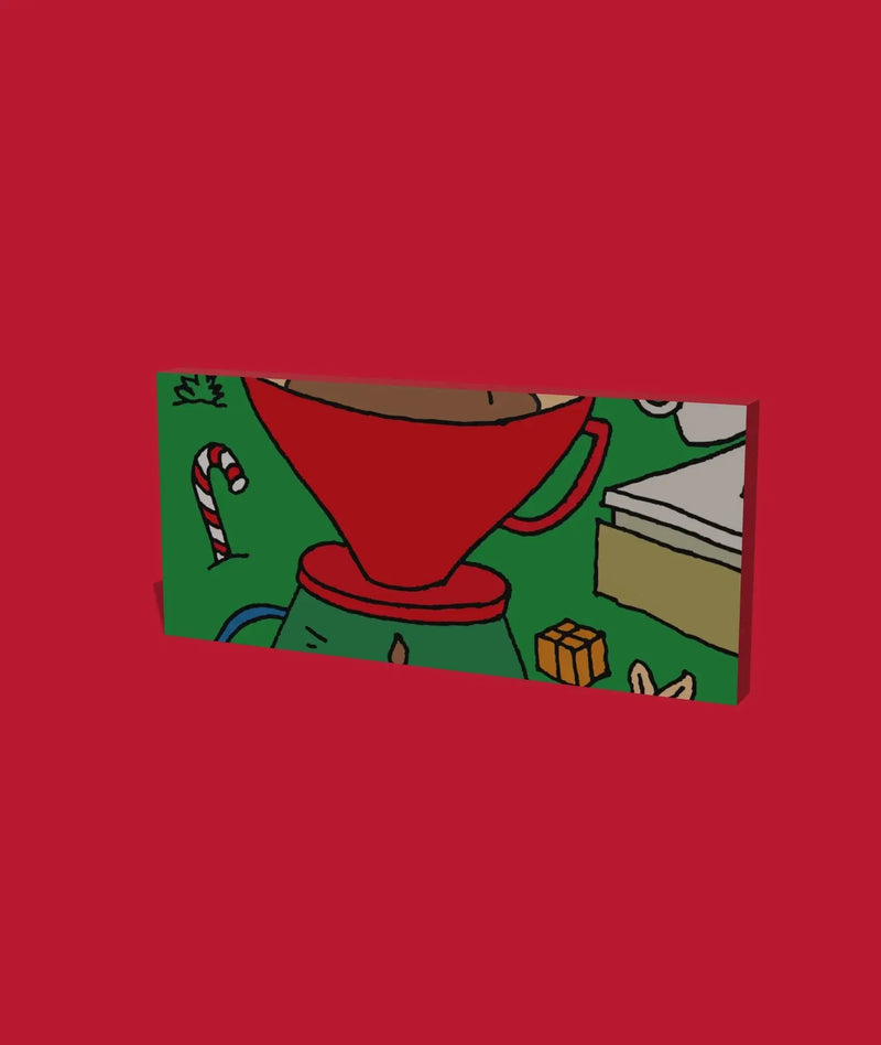 Day 16 of the 2026 Christmas Advent Calendar: the box, its front one piece of the picture