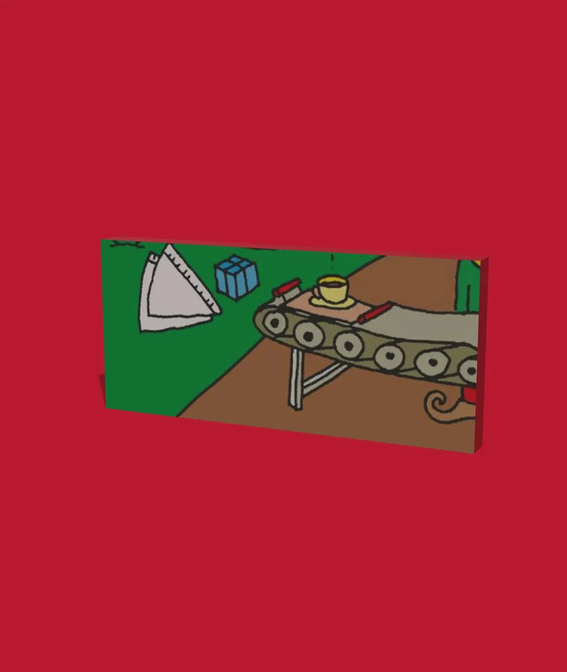 Day 22 of the 2026 Christmas Advent Calendar: the box, its front one piece of the picture