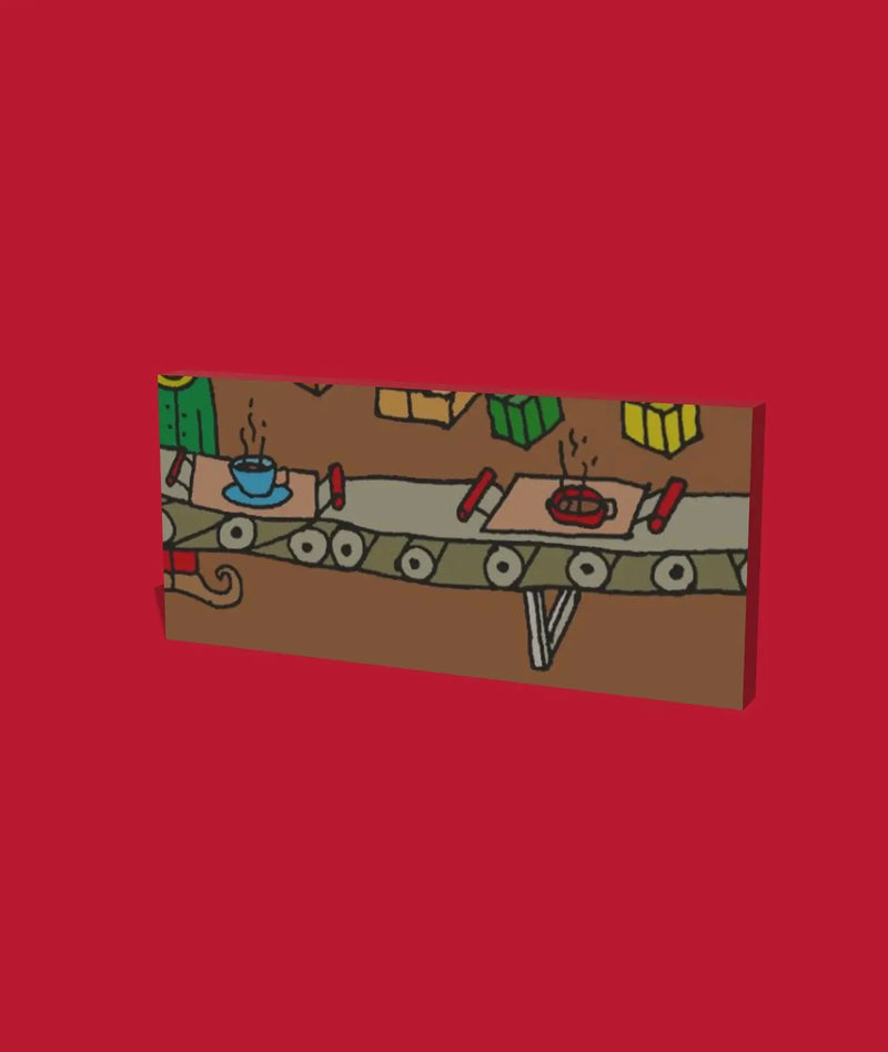 Day 23 of the 2026 Christmas Advent Calendar: the box, its front one piece of the picture